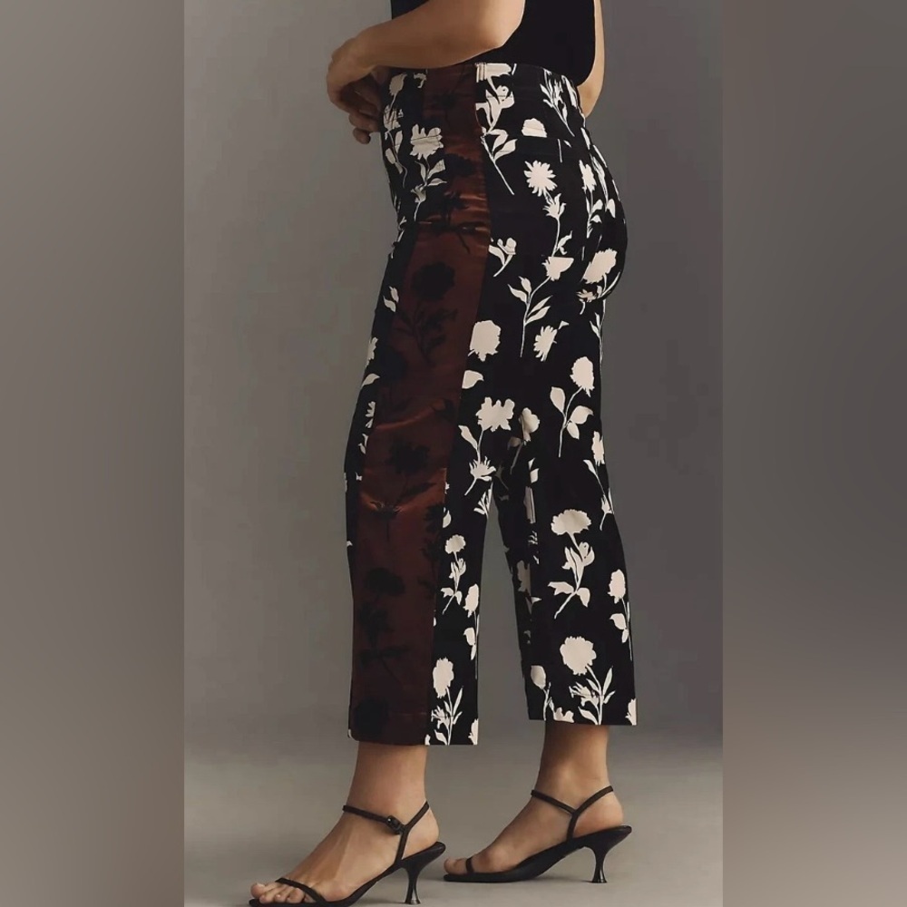 Anthropologie x Maeve Cropped Velvet Wide-Leg Pants Size 22W NWT - Picture 4 of 15